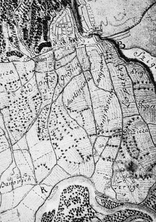 Mapa. Kneidingerova karta Zagreba iz 1766. godine